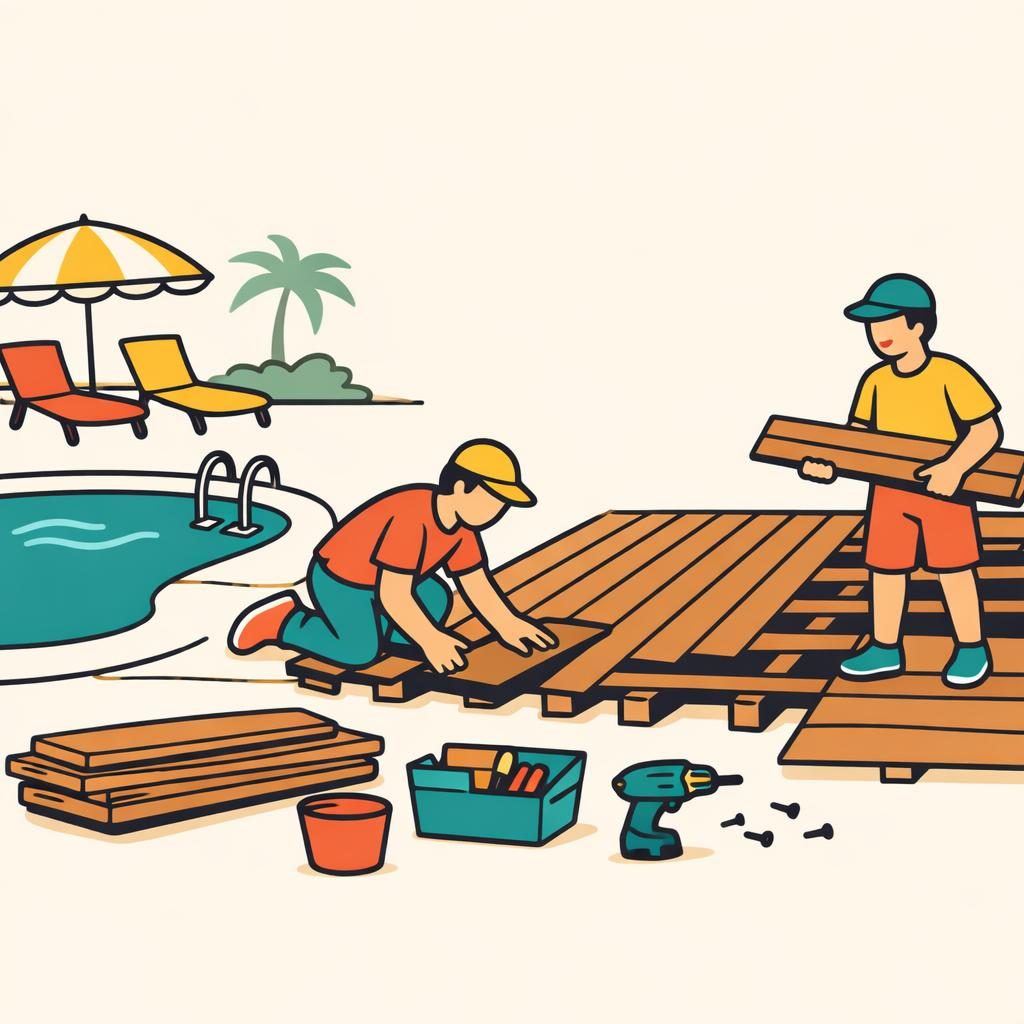 Pool Deck Installation